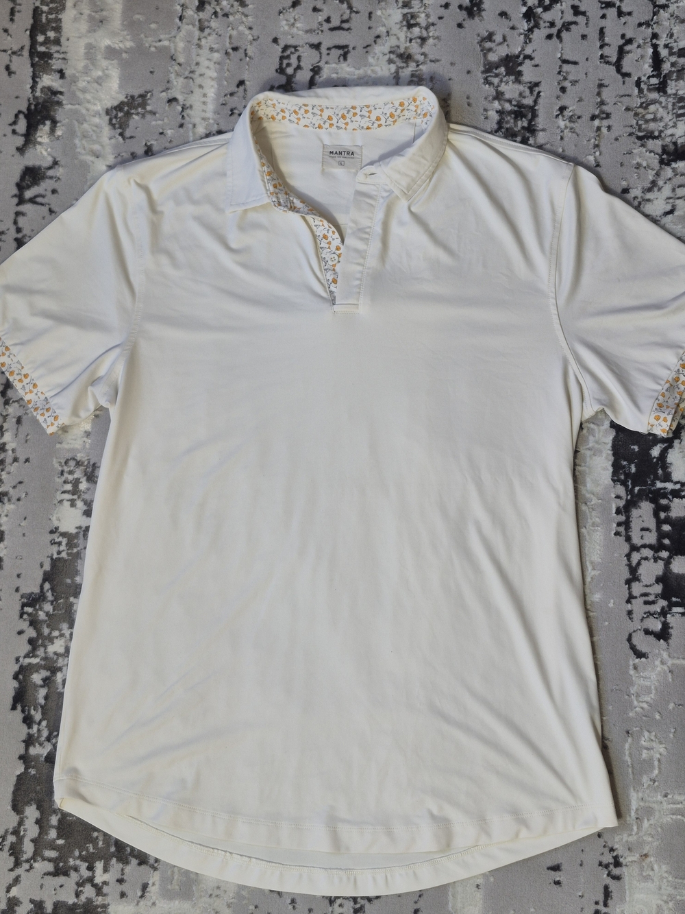 Mantra Catalyst Golf Polo Point Collar California poppy Contrast L